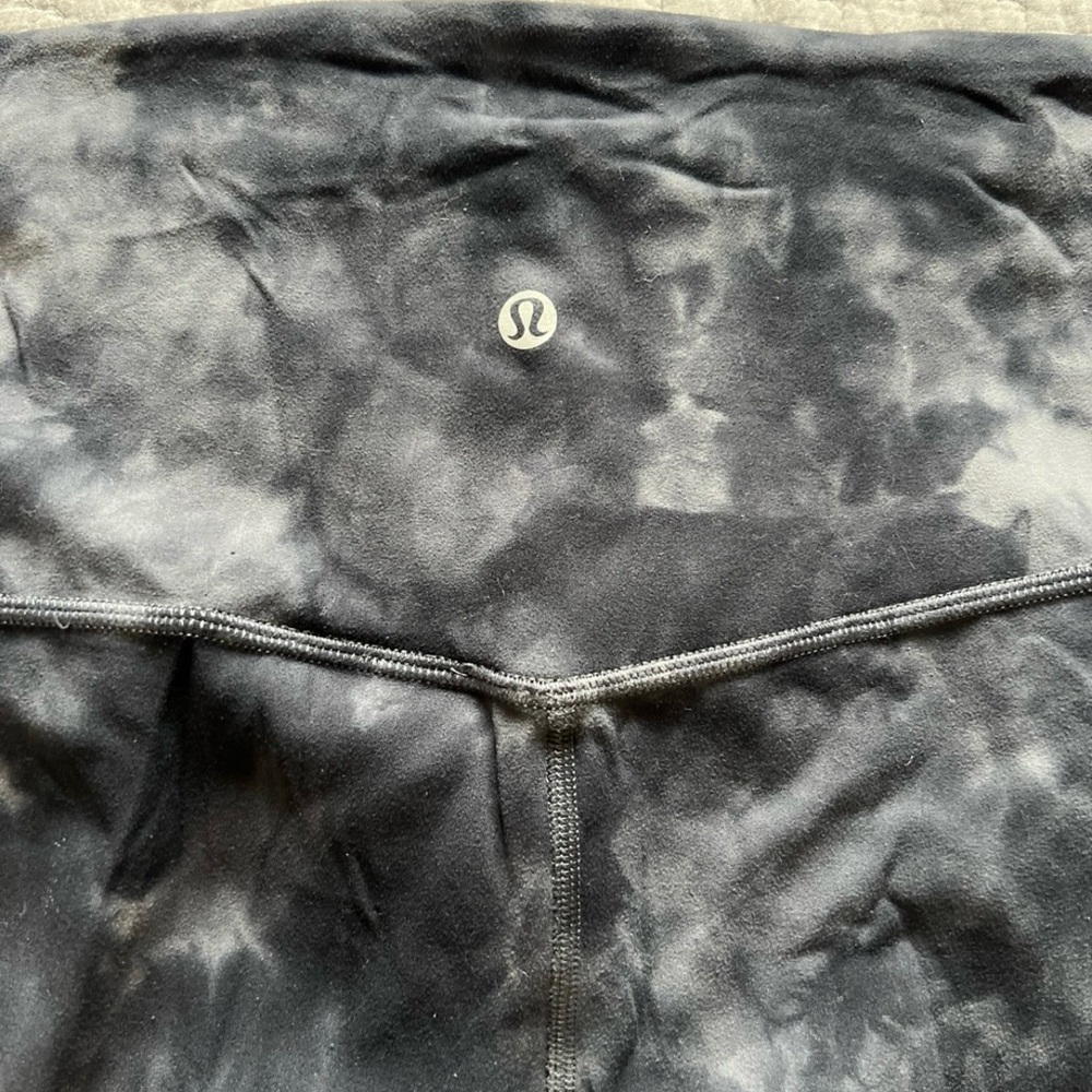 Lululemon Black Tie-Dye Leggings